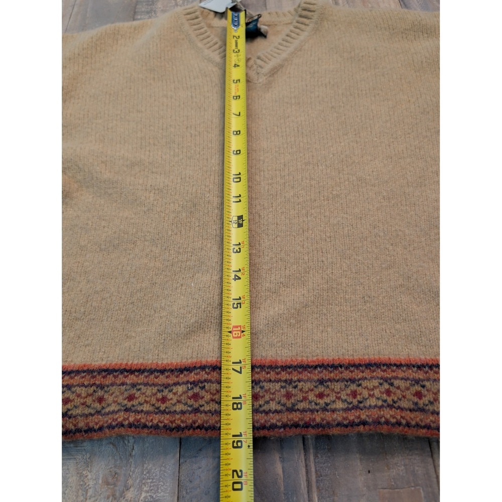 VTG Abercrombie & Fitch Bavarian V Neck Sweater Womens M Shetland Wool Knit NWT - Picture 3 of 8